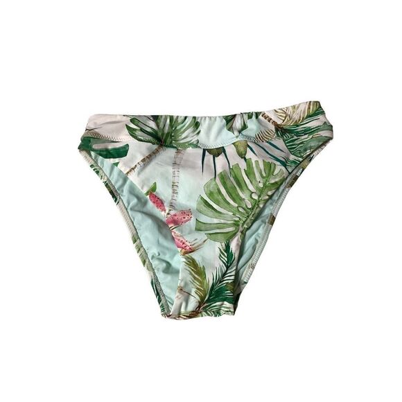New Pilyq tropical high waisted bikini bottom. Small. - Picture 6 of 8